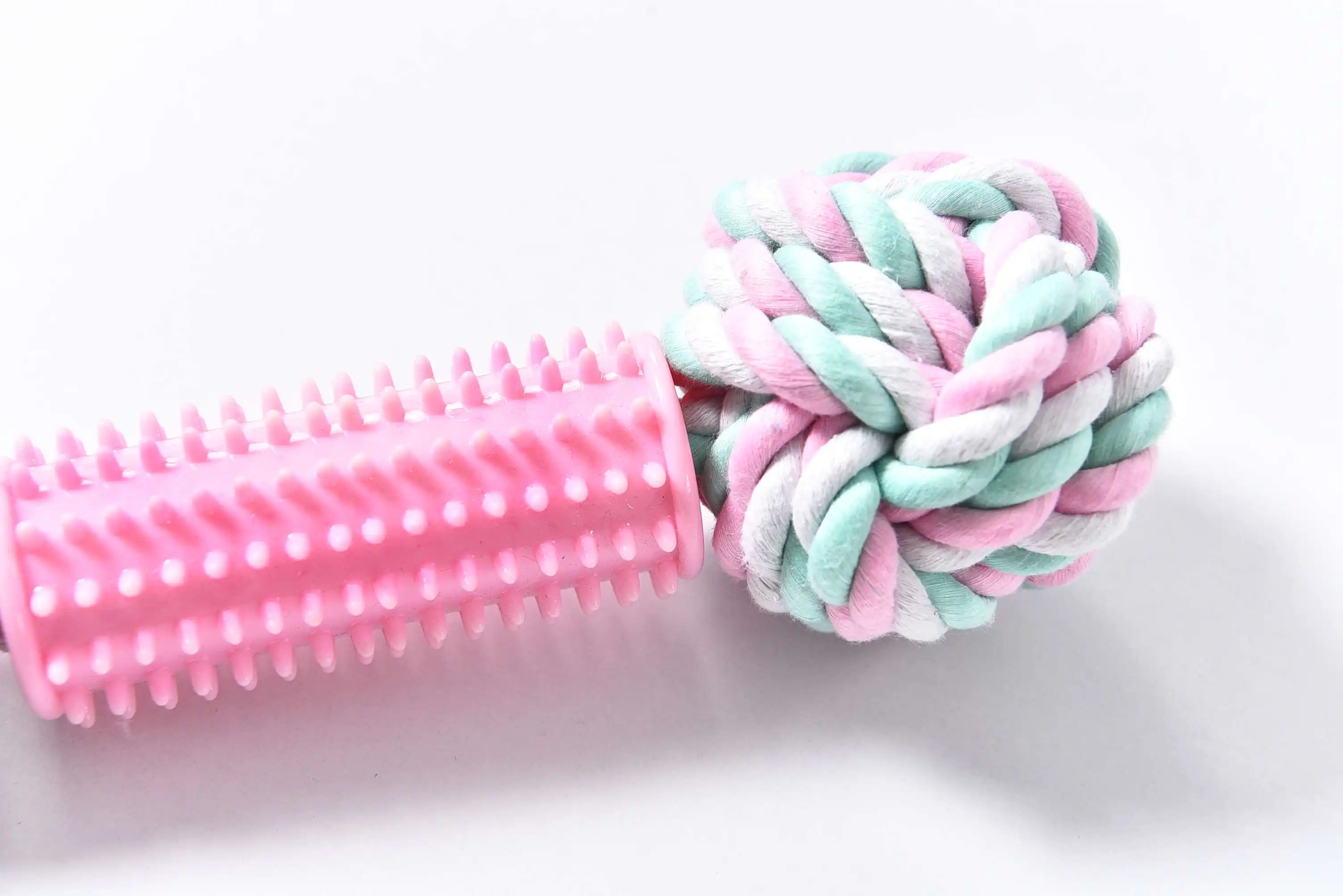 Wholesale Pet Product Cheap Chew Cotton Rope Pet Ball Dog Toy With Tpr