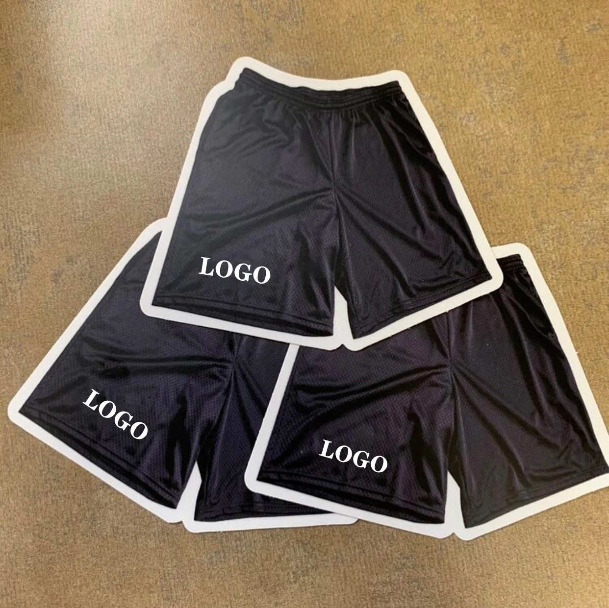 OEM Custom Logo Basketball Mesh Shorts - Breathable & Quick Dry