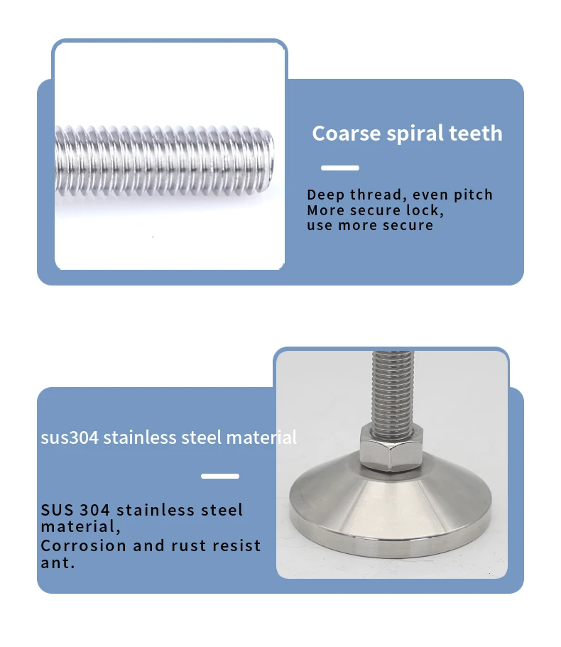 Blodgett Stainless Steel Adjustable Foot - OEM Replacement Part For Commercial Ovens