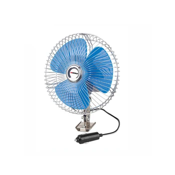 Hot sell 12v fan 3 blade 6 inch mini small cooling dc mini car fan metal auto cool car fans for cars
