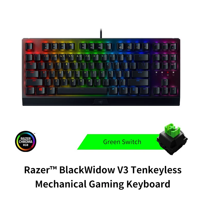 Razer BlackWidow V3 Tenkeyless 本体 Tenkeyless Mechanical Keyboard - Razer BlackWidow V3