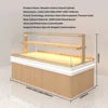Wooden Central Island Cabinet / Price per Meter