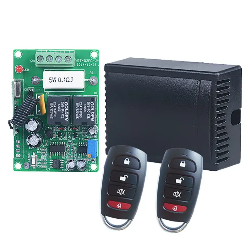 433MHz  Keychain Remote Control Universal Garage Door Opener with Plastic Duplicates Replaces Original Remote Controls YET084