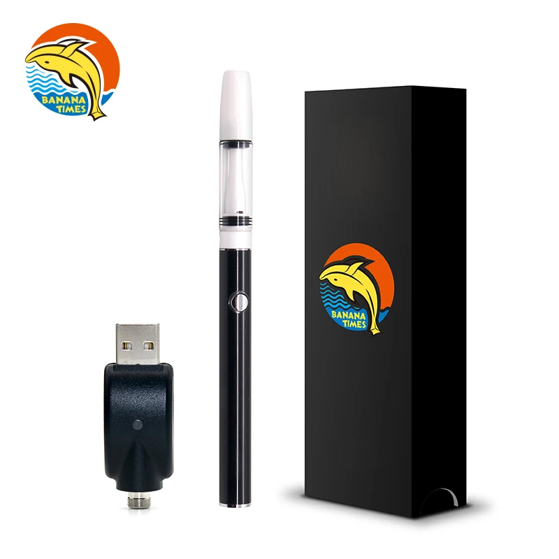 Amazon hot sale lead free 0.5ml 0.8ml full ceramic empty cartridges 1ml BANANA high quality vape cartridge packaging