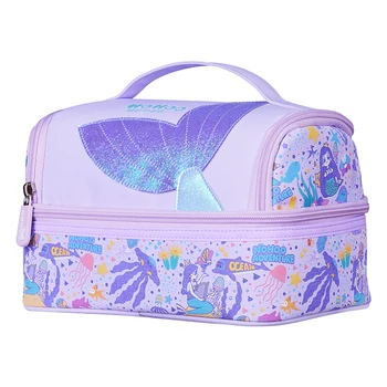 Nohoo New Hot sale Waterproof thermal lunch tote bag mermaid Ages 3 Years old Above food cooler kids lunch bag outdoor