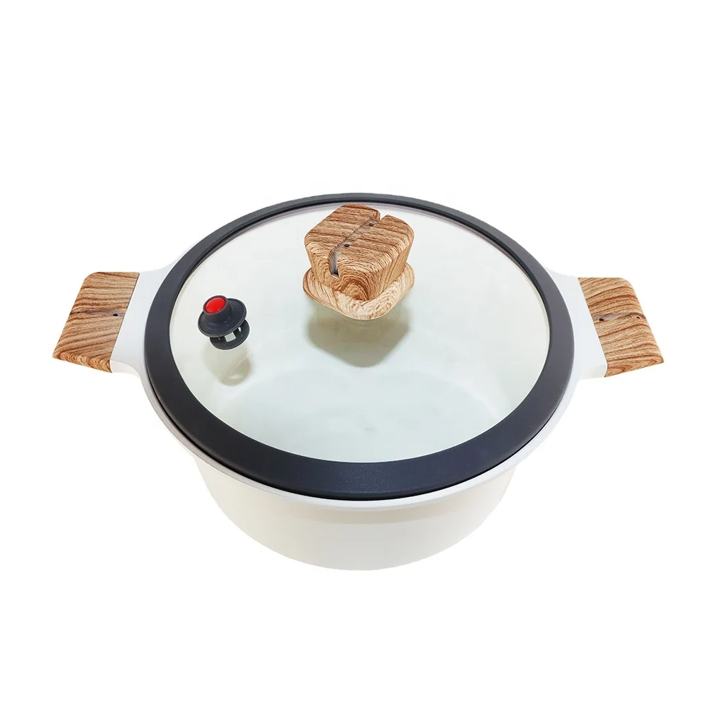 JEETEE OEM New Style Nonstick Low Pressure Cooker Micro Stew Pot Micro Pressure Pot General Use for Gas and Induction Cookware