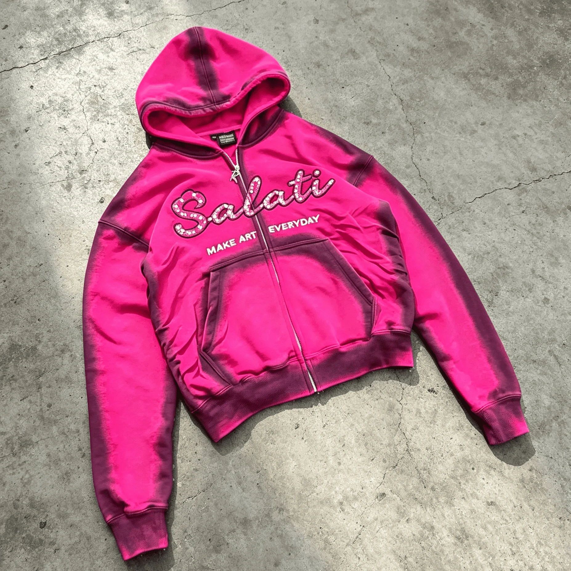 Patchwork Fleece Hoodie