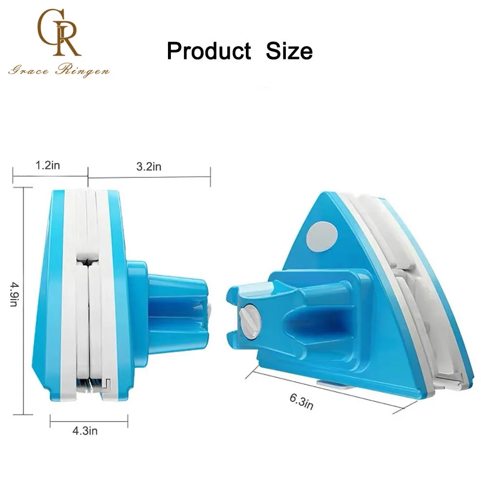 Double-sided Faced Window Cleaner Glass Wiper Magnetic Cleaning Tools 5-Gears Adjustable Magnetic Glider Washing Brush Tools