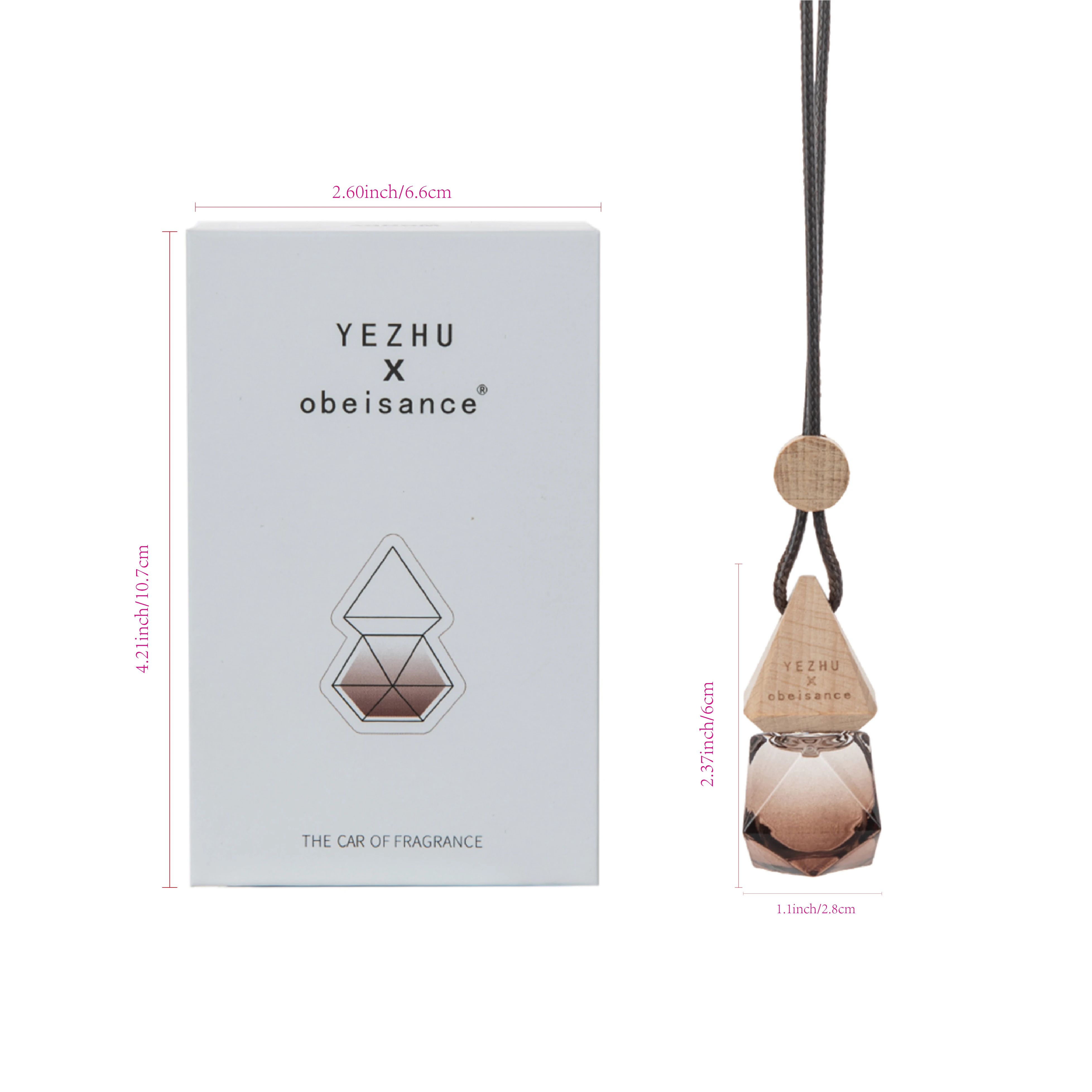 Customized Luxury Packaging Car Air Freshener Manufacturers Hanging Liquid Air Fresh Car Perfume Diffuser
