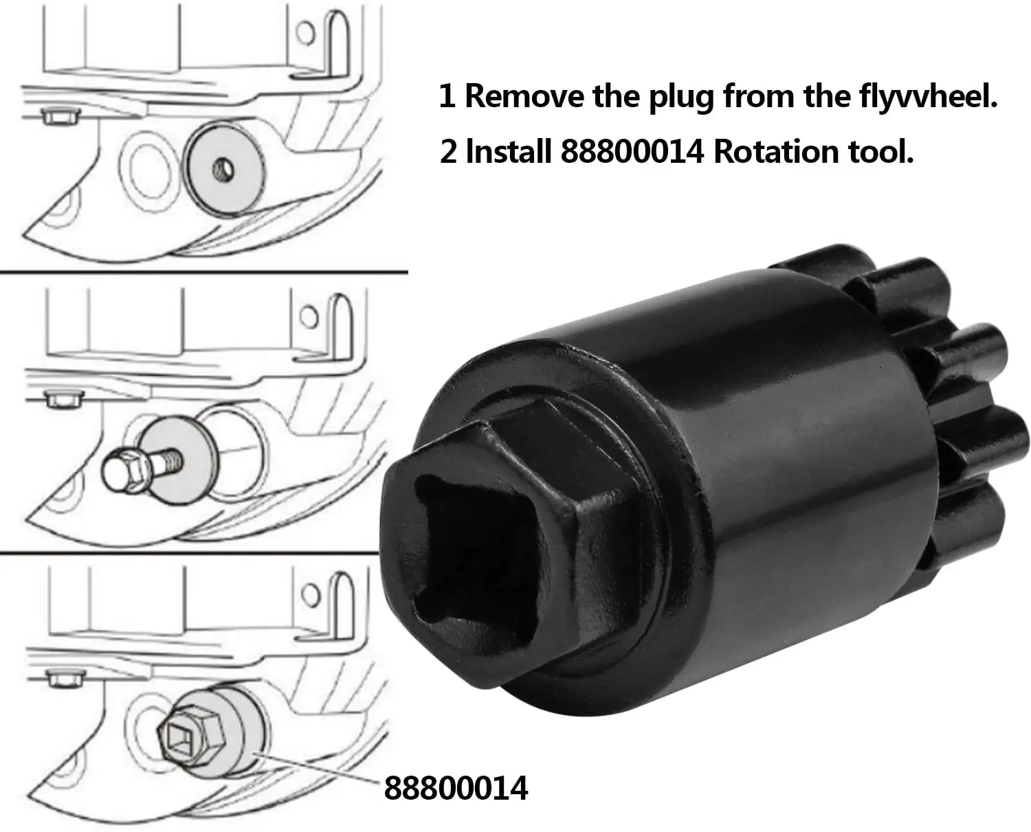 Flywheel Turning Tool For Volvo & Mack D11 D13 D16 MP7 MP8 MP10 Engines - View #8