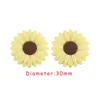 Flowers Focal bead Cream Yellow SA139