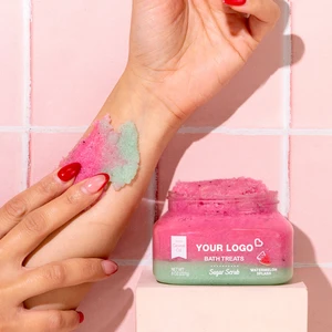 Private Label Oem Natural Smoothie Whitening Body Scrubs,whipped Watermelon Exfoliating Shea Sugar Scrub