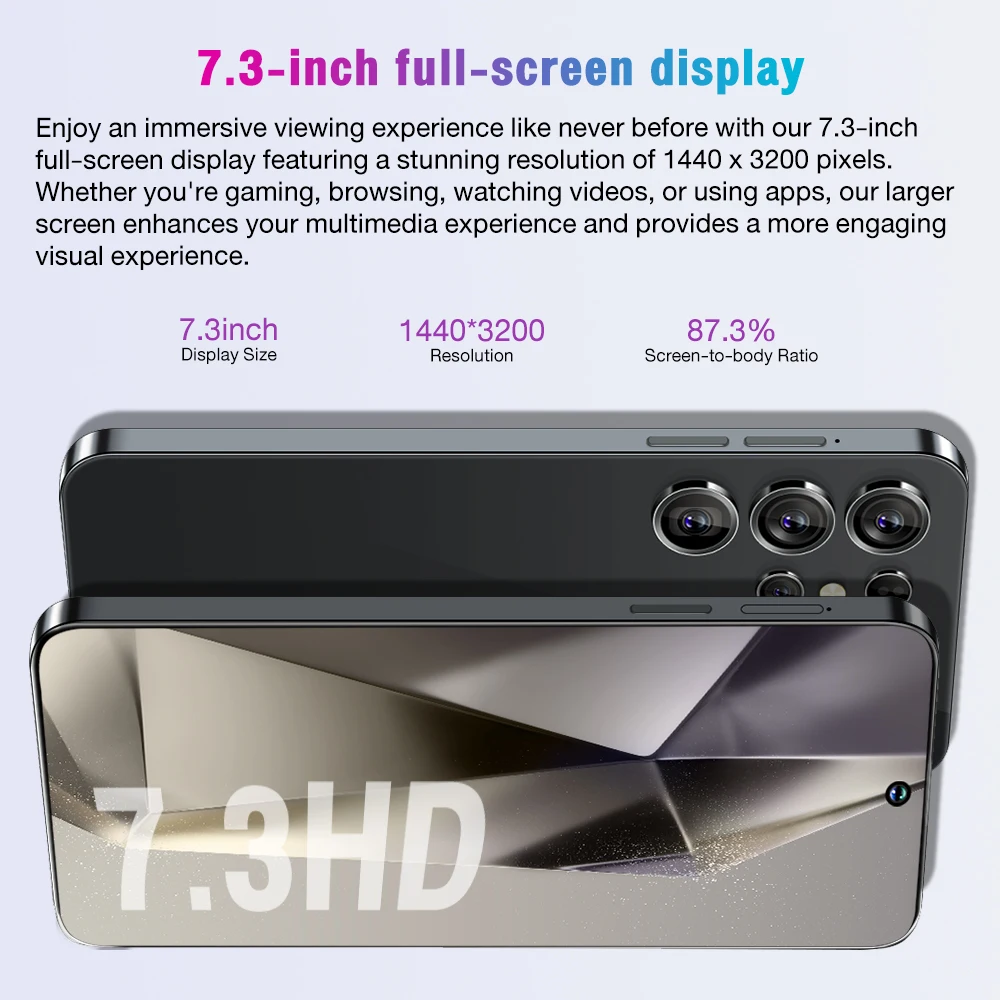 Original S24 Ultra 5G Smartphone S24 Ultra AI Celular Baratos Big Screen Big Battery 5g AI Mobile Phone Factory Price