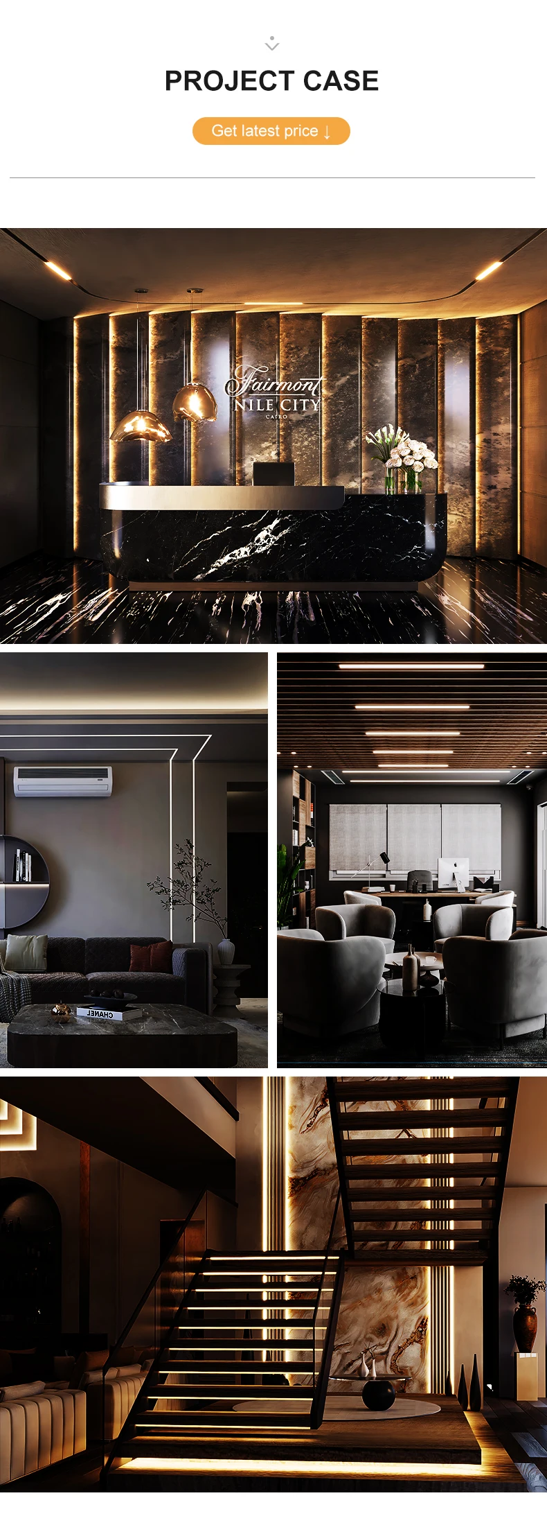 16*16mm LED Profile Diffuser - Aluminum for Kitchen Cabinets