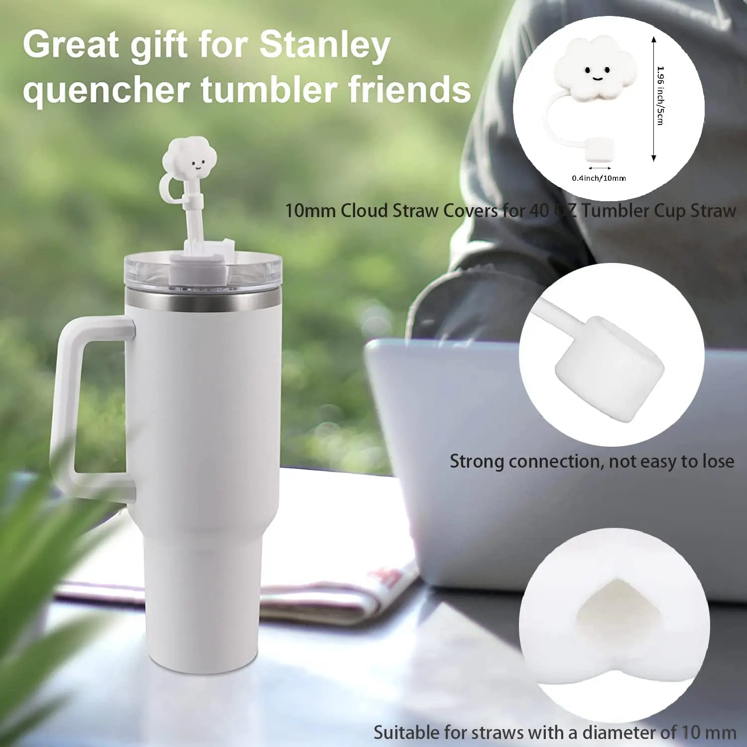 straw cover for stanley cup, cloud