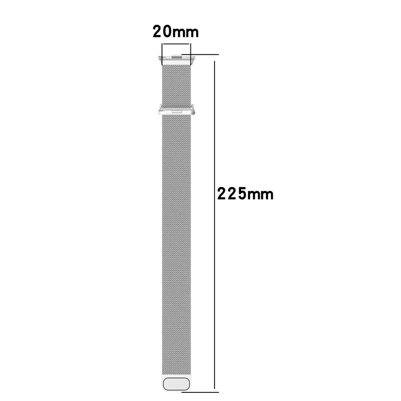 Milanese Loop Strap for Redmi Watch 4 Stainless Steel Metal Magnetic Smart Watchband for Xiaomi Mi Band 8 9 Pro Wristband