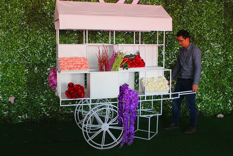 Chariot De Bar à Bonbons Vintage En Métal Palazzo INT - Boho Mariage Jardin