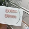 Bouffée de lait en verre-carré court rond-384