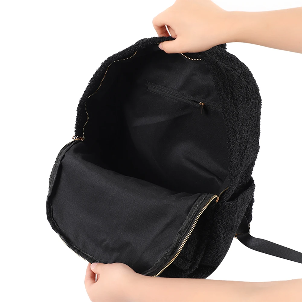 Winter Teddy Bear Bag - Furry Bookbags for Kids & Teens display picture 3