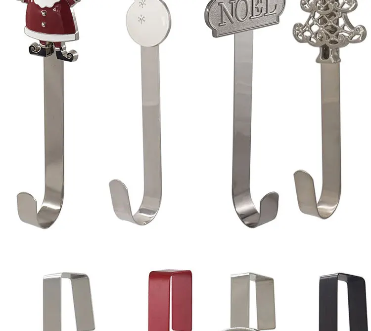 Heavy Duty Adjustable Length Metal Wreath Hook Over The Door Copper