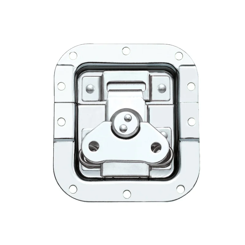 108*103 Stainless Steel Spring Lock Flight Case Butterfly Lock Instrument Case Storage Suitcase Lock Flight Case Accessories