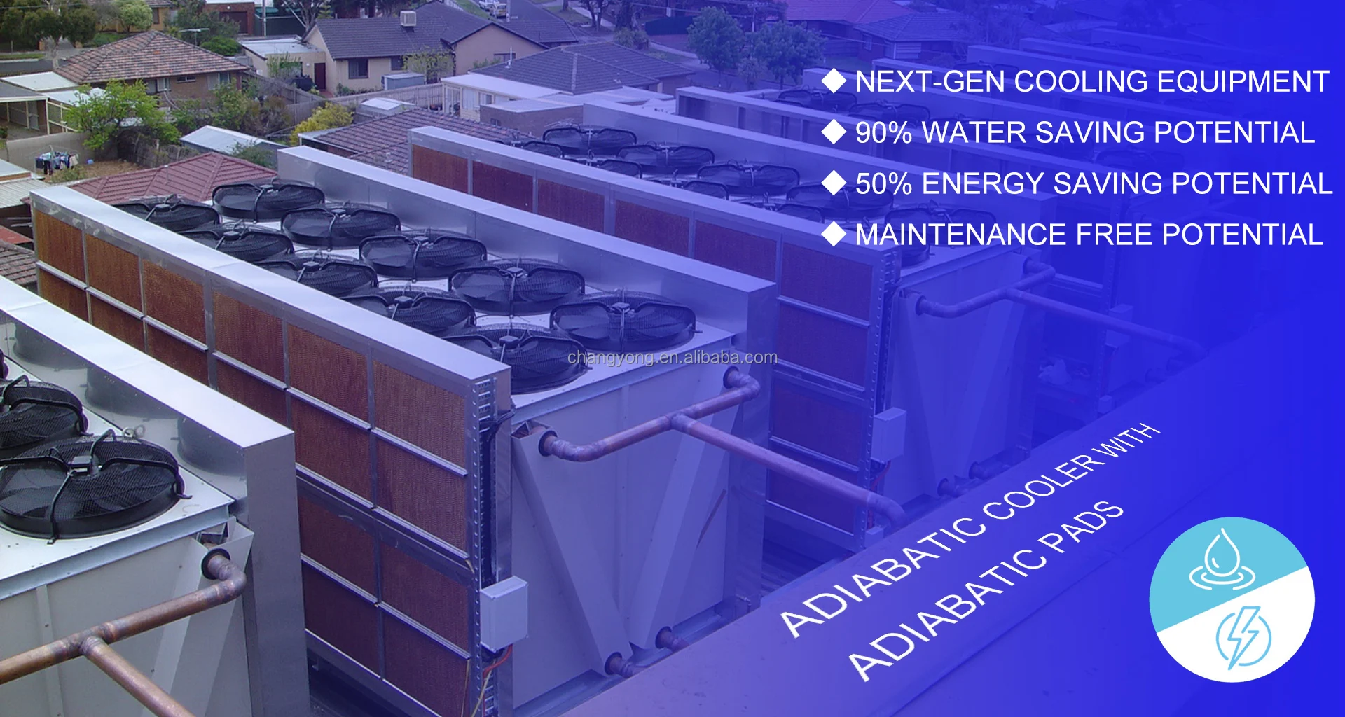 Dry Cooler, Cooler/120kW, Adiabatic - detail 6