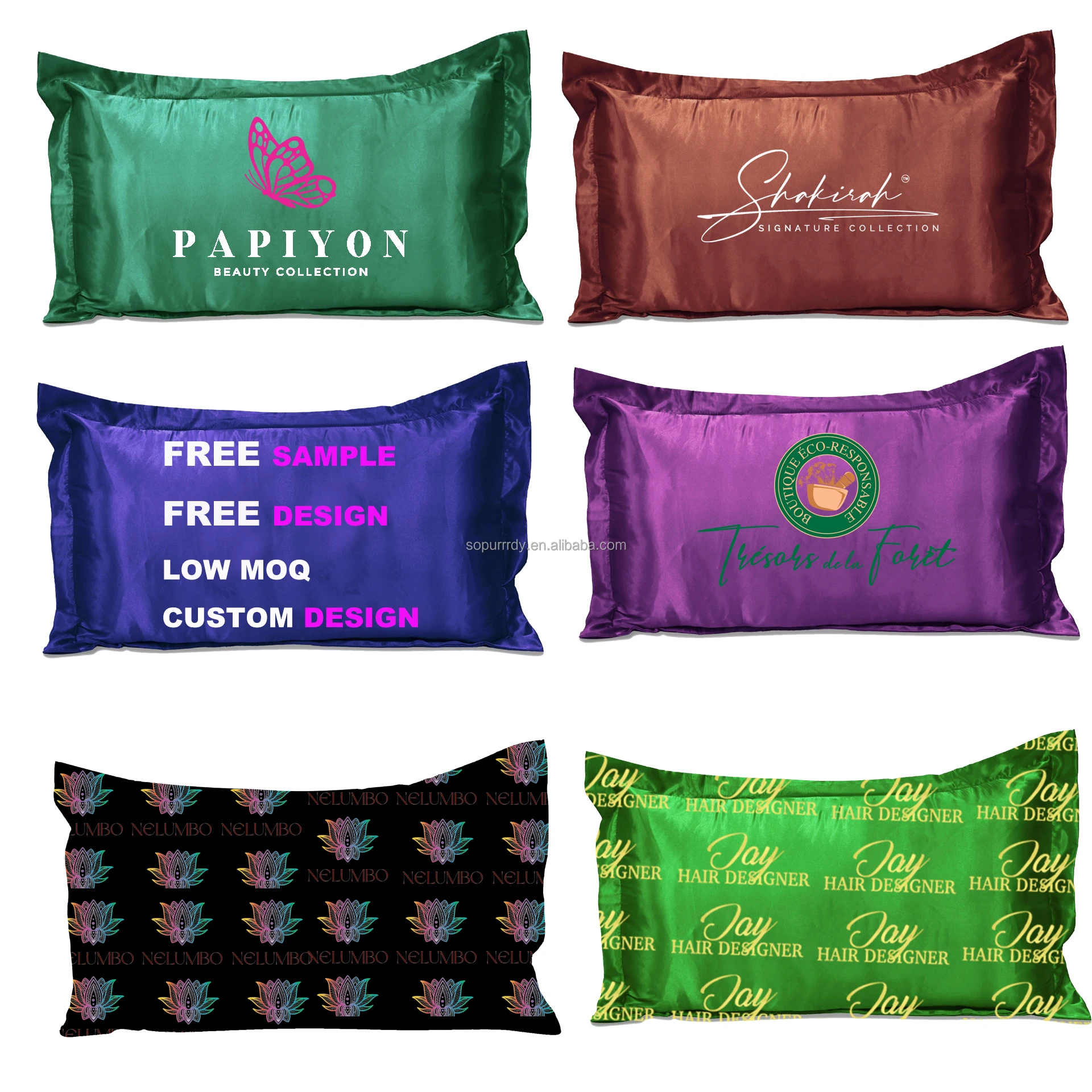 Custom Logo Organic Pure Silk Pillow Case 100 Mulberry Silk Satin