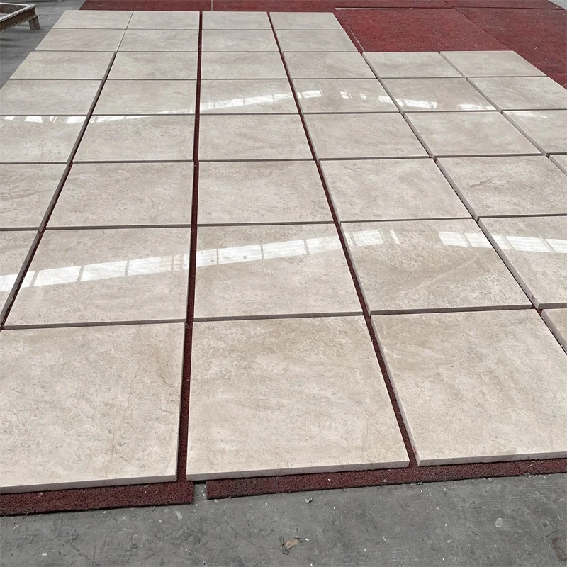 Hochglanzpolierte Castle-Graumarmor-Fliesen für Villenboden-Dekoration – beste Qualität Graumarmor in individueller Zuschnittgröße; Fliesen für Wanddekoration, Travertino