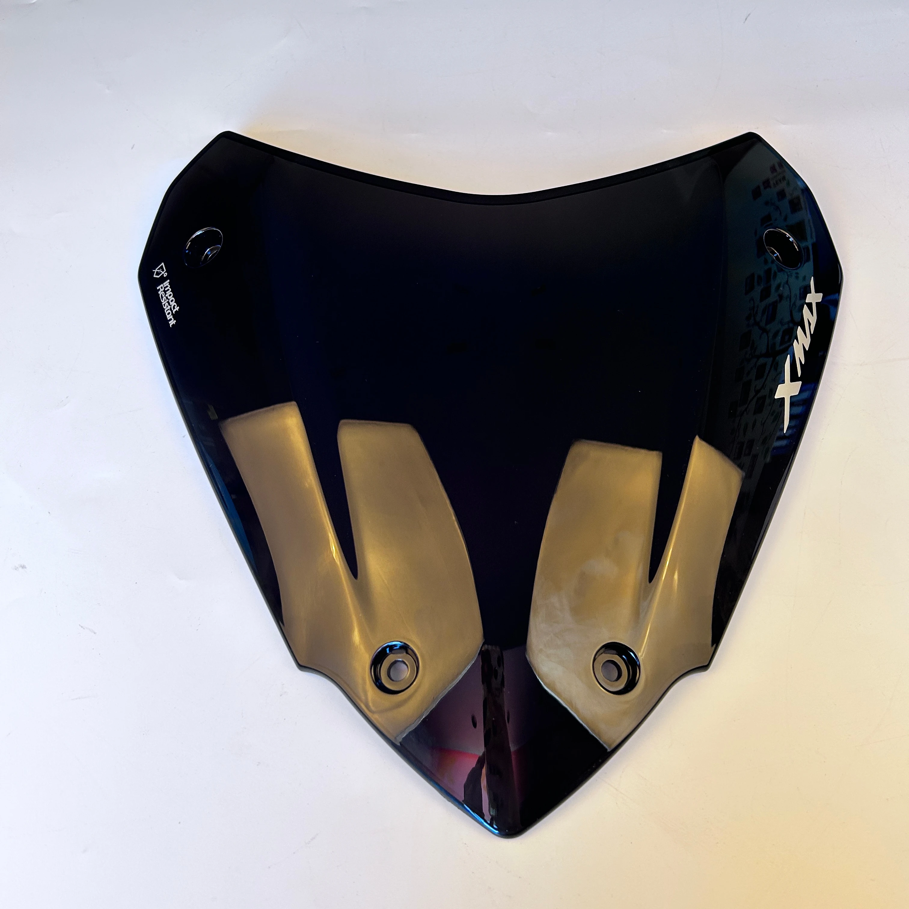 Parabrezza Deflettore Per Yamaha T-MAX 560 2022-2024 - In Acrilico Nero, Protezione Da Vento E Detriti