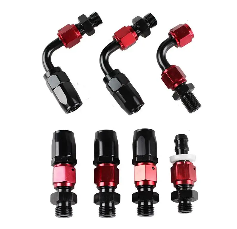 TOPPORTER Adjustable Fuel Pressure Regulator Kit – 0-100 PSI With Gauge – 6AN AN6 Lines