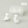 Caja transparente blanca