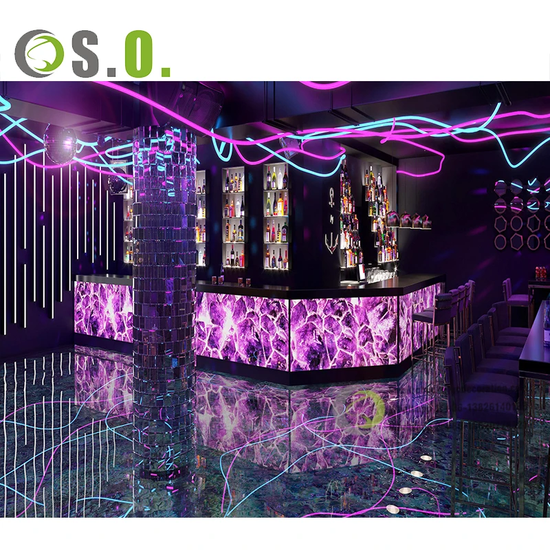 Modern Luxury Smoking Club Bar Interior Design Shisha Lounge Hookah Bar