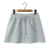 Light gray midi skirt