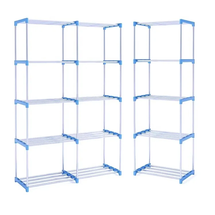 Covered Rack Orginazer Fabric Covered Storage Organizer Steel Tube Book Shelf Cubes Modular ...