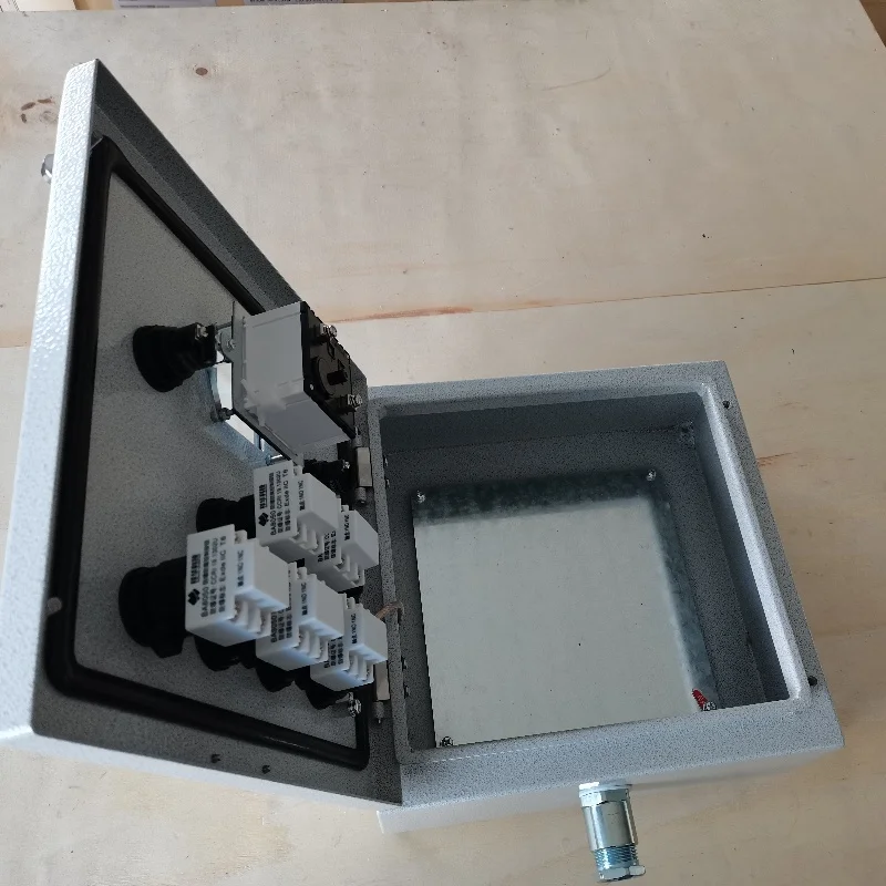 La53-2 Industrial Controller Indicator Button Box Explosion Proof Emergency Stop Push Button Switch Waterproof 3 AC Outlets IP66