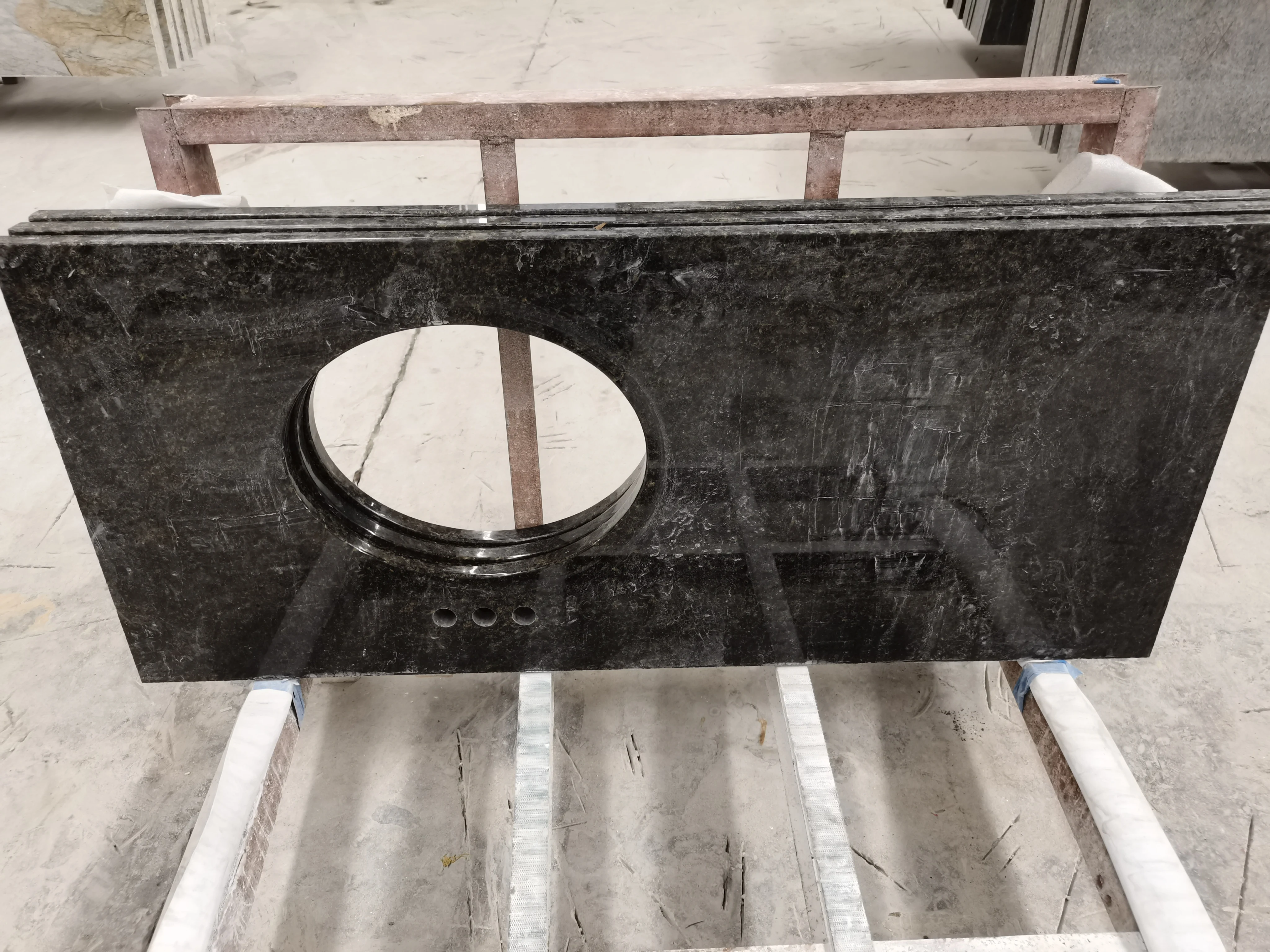 Cut to Size Brazilian Exotic Stone Cosmos Golden Black Natural Granite Kitchen Countertop Bar Top Dinning Table Luxury Granite