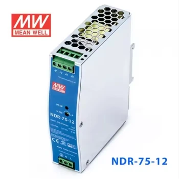 Mean Well Original NDR-75-12 75W DC12V 6.3A Industrial DIN Rail Power Supply Average Well Single Output Switching NDR-75 Series