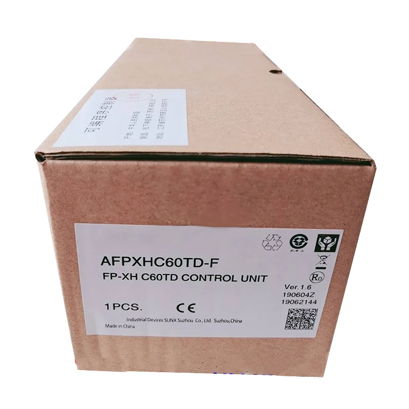 وحدة تحكم منطقية قابلة للبرمجة (PLC) أصلية جديدة من طراز FP‑XH C60TD، سلسلة FP‑XH. وتُستخدم في التحكم المنطقي والتشغيل الآلي لمعدات الأتمتة الصناعية. وتتميز بمخرجات ترانزستورية، واستجابة عالية السرعة، وأداء قوي في مقاومة التداخل.