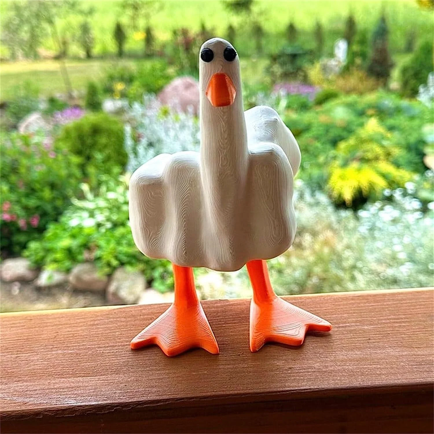 2023 Cross Border Funny  Resin Duckling Resin Figurine Decoration Cute Duckling Home Office Desktop Ornament Decorations