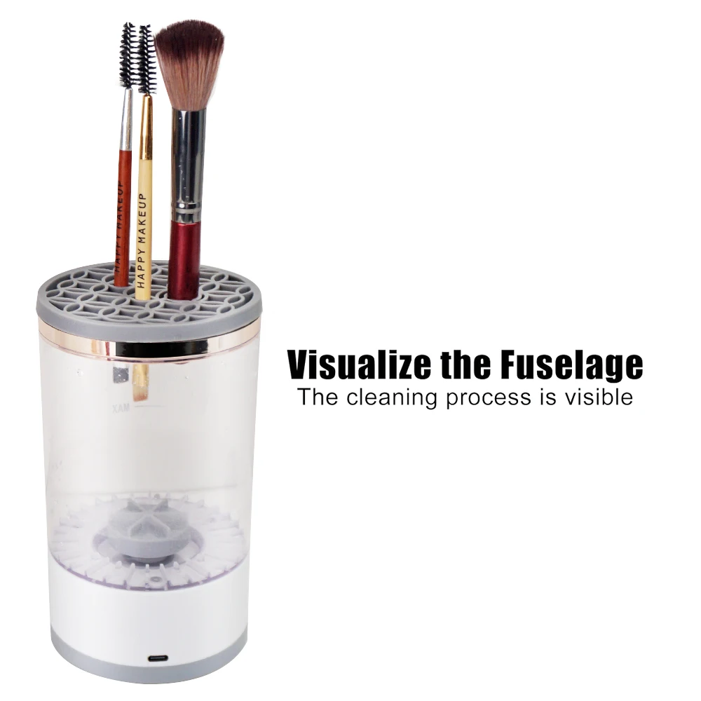 Portable Automatic Usb Cosmetic Brushes Cleaner Spinner Makeup Brush