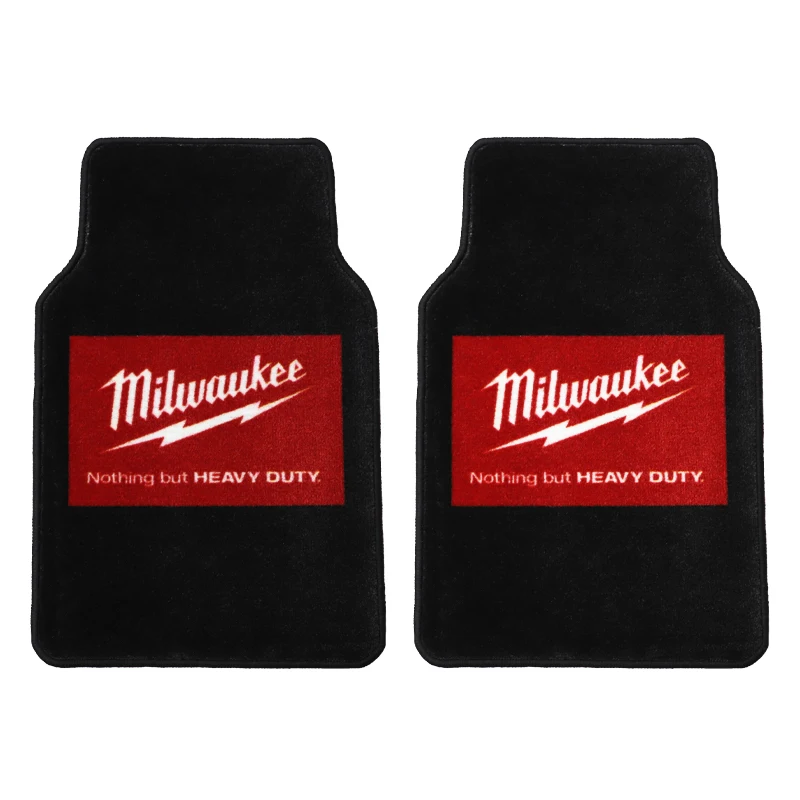 SUV Premium Universal Set of Front Car Floor Mat Anti-Slip Animation Design Durable Rubber Polyester Materials