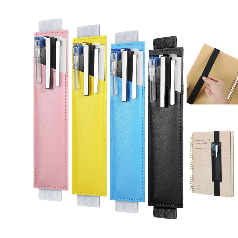 Pencil Holder Adjustable Elastic Band Pen Holder, Velcro Fabric
