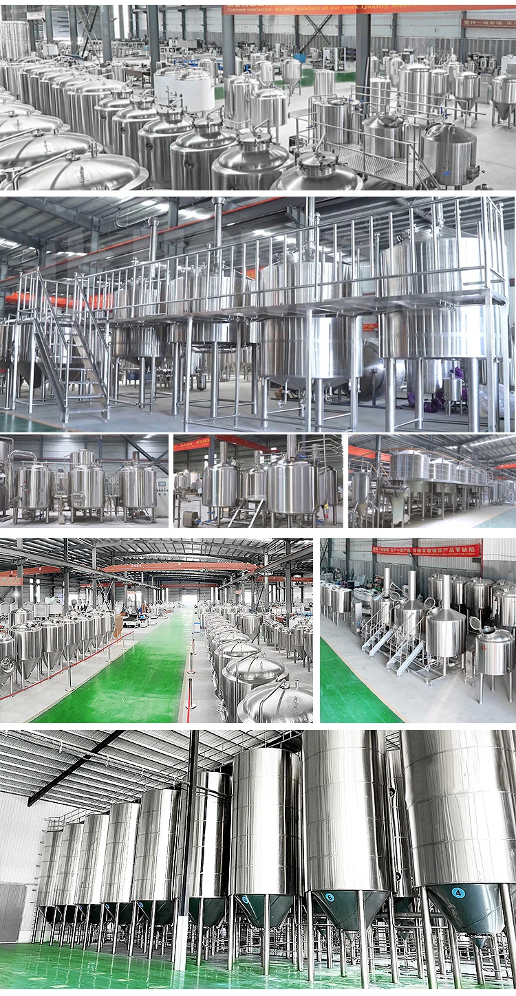1000l Stainless Steel Brewing Equipment Alcohol Production Machine Beer