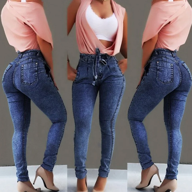 Odm Oem Fashion Jeans Women Jeans Damaged Tight Super Skinny Ripped ...