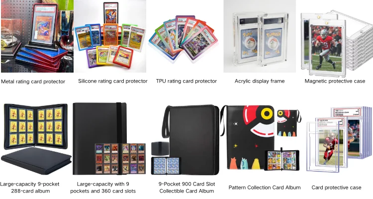 card guard binder 900 Superior 9-Pocket Double-Sided Trading Pages, Pockets Side-Loading Card Sleeves,Card Protector Sheets for Various Trading and Sports The binder stays closed securely due to the high quality zipper closure Premium 3 Trading Card Binder