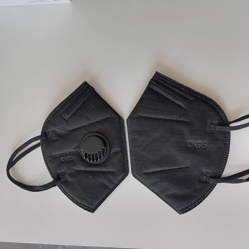 5 Layer Protection Kn95mask Ce Certified Stylish Black Disposable 5