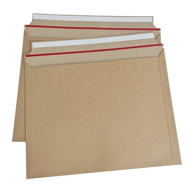 Personalized custom Self Seal white brown Kraft Paper Mailer Envelopes 100% Recyclable Print Logo Packaging Envelope Express bag