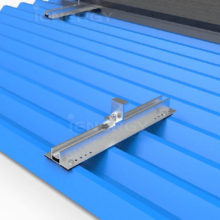 Rapid Install Trapezoid Corrugated Metal Roof Anodized Short Mini Rails ...