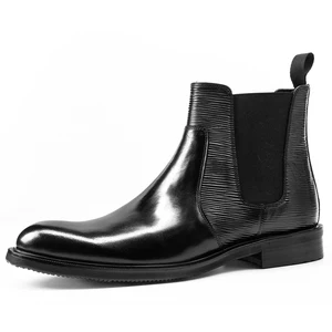 Best Selling  RTS Men Real Leather Loafers Shoes chelsea Boot