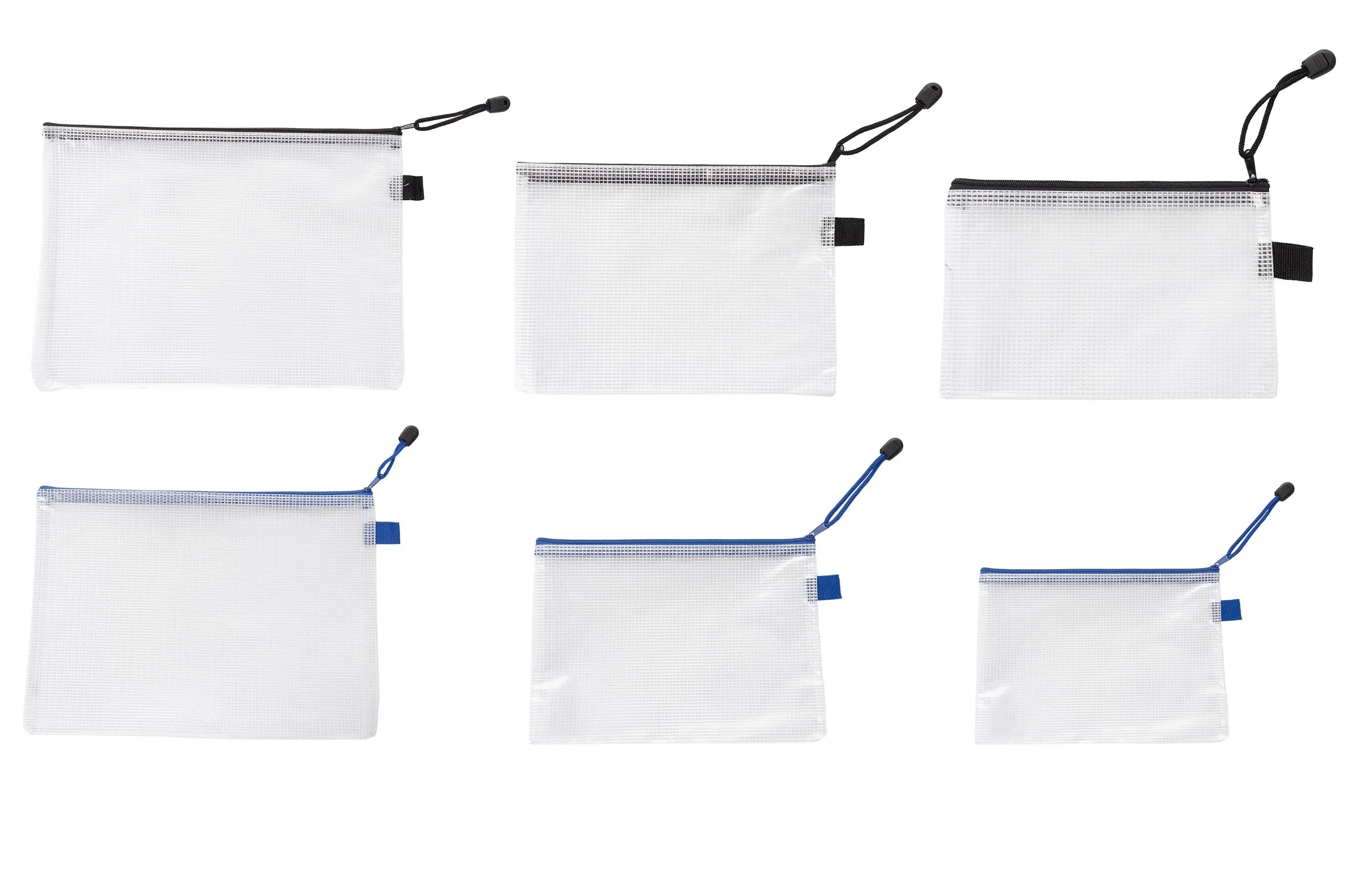 Высококачественная прочная Индивидуальная сумка A4 на молнии ПВХ для документов